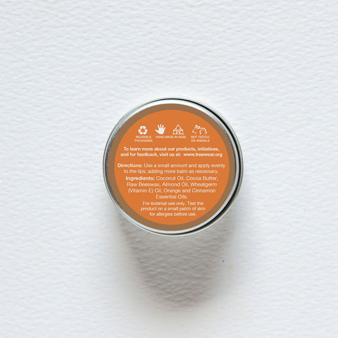 Beeswax Lip Balm - Orange and Cinnamon