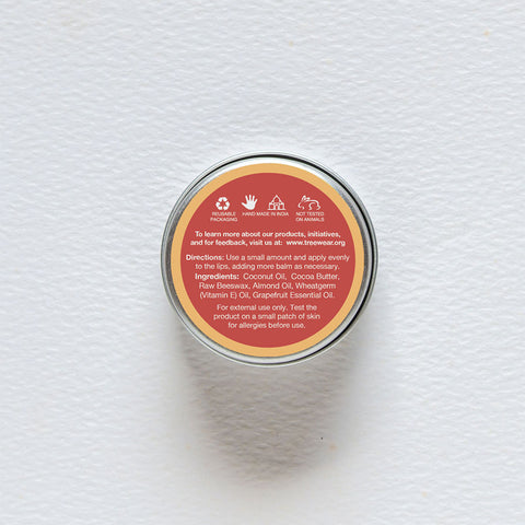 Beeswax Lip Balm - Grape Fruit