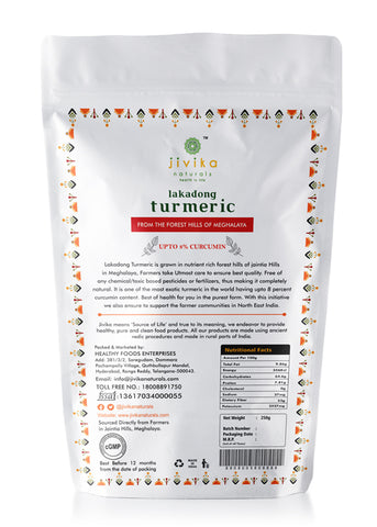 Jivika Lakadong Turmeric 250gms