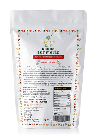 Jivika Lakadong Turmeric 100gms