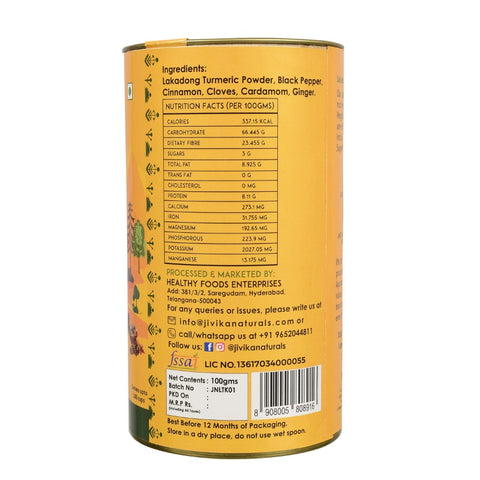 Jivika Naturals Lakadong Turmeric Kadha 100gms