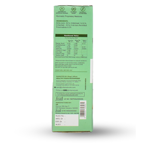 Jivika Naturals Triphala Juice 500ml
