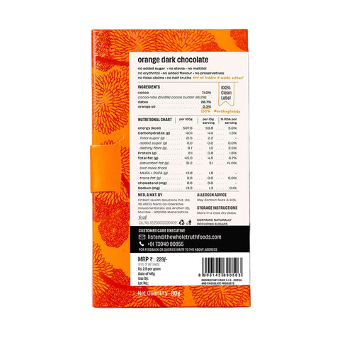 The Whole Truth 71% Dark Orange 80gms