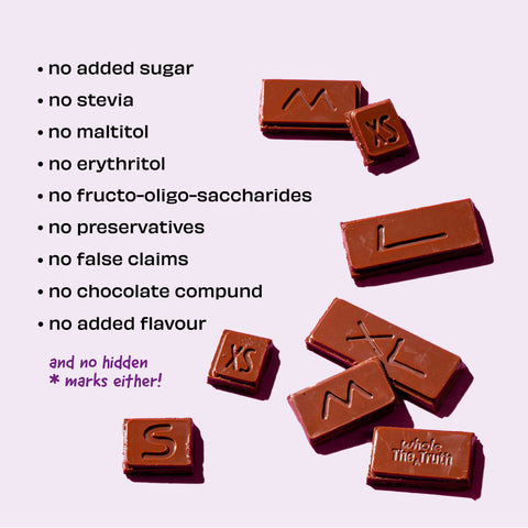 The Whole Truth 55% Dark with Almond & Raisins 80gms