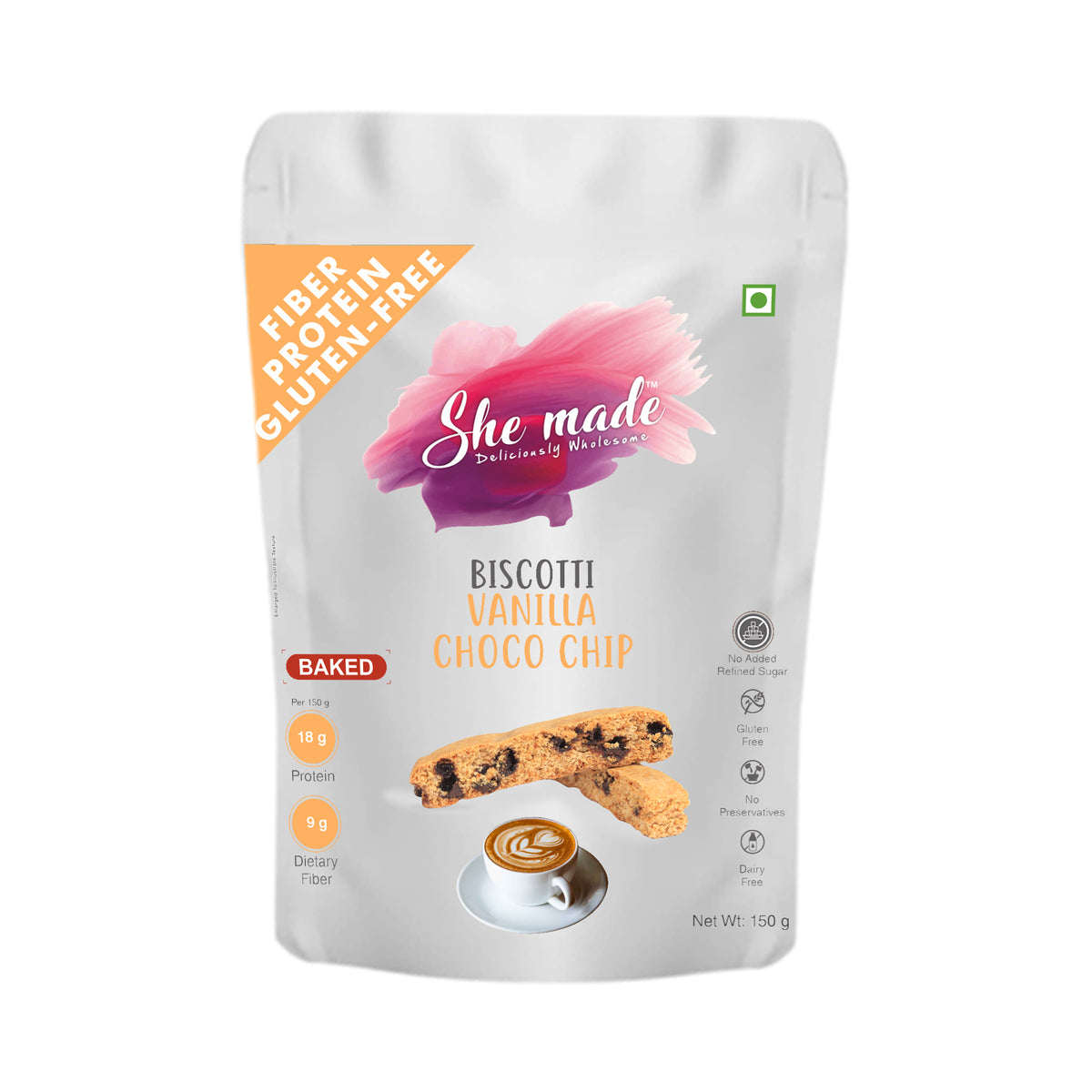 Biscotti - Vanilla Choco Chip 150 gms