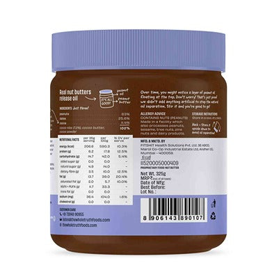 The Whole Truth Chocolate Creamy Peanut Butter Small 325 gms