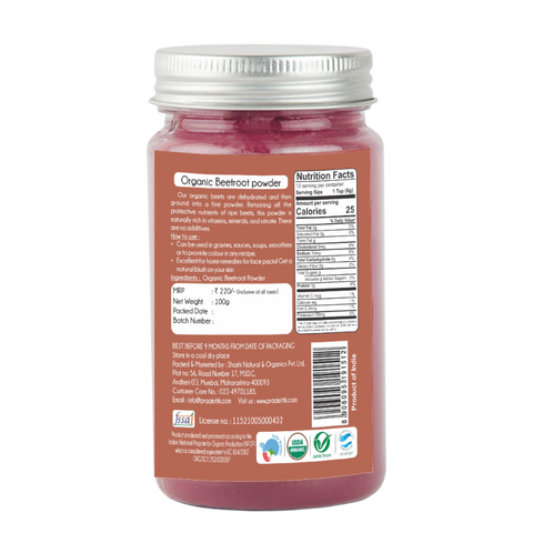 Praakritik Organic Beet Root Powder