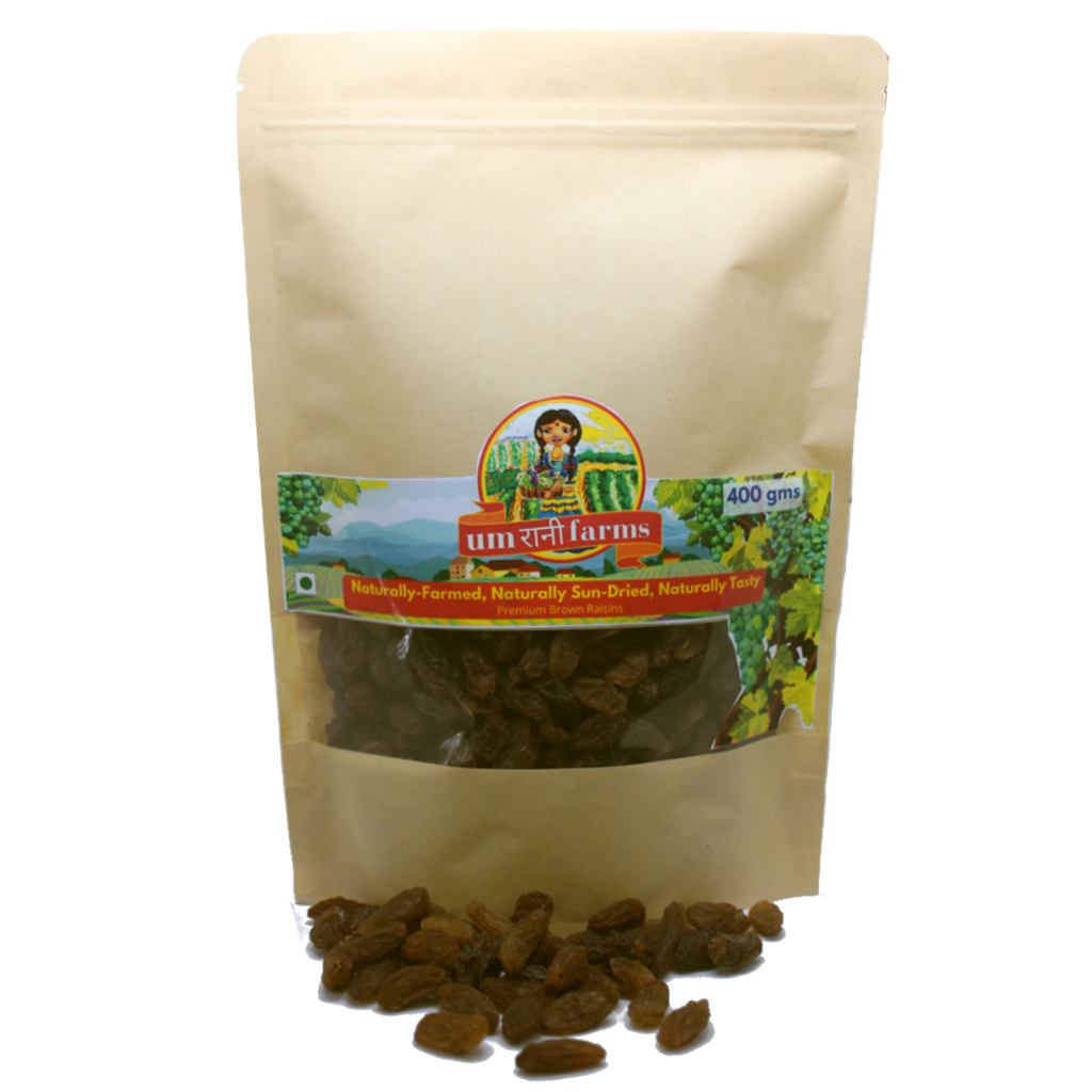 Umrani Farms Naturally Farmed and Sun-Dried  Premium Brown Raisins