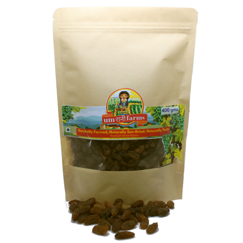 Umrani Farms Naturally Farmed and Sun-Dried  Premium Brown Raisins