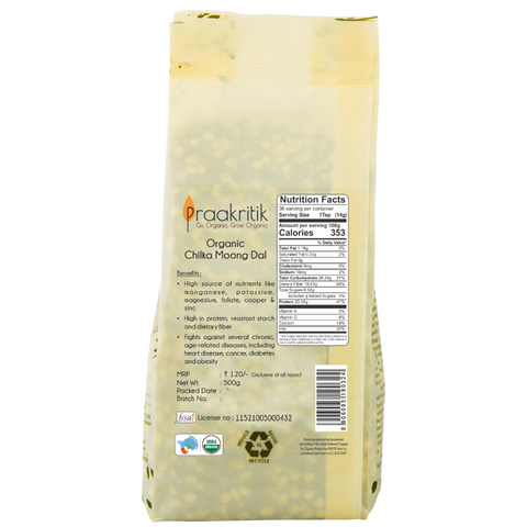 Praakritik Organic Chilka Hara Moong