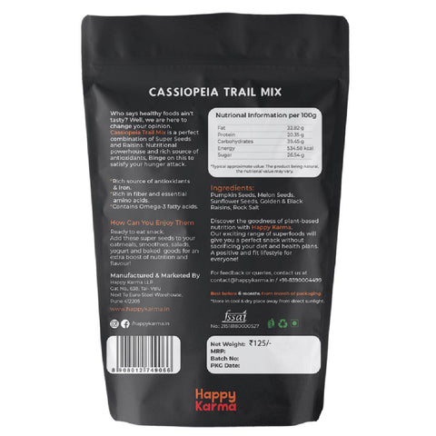 Happy Karma Cassiopeia Trail Mix 100g*2 | Mixed Super Seeds | Nutritional Goodness | Healthy Snacks |