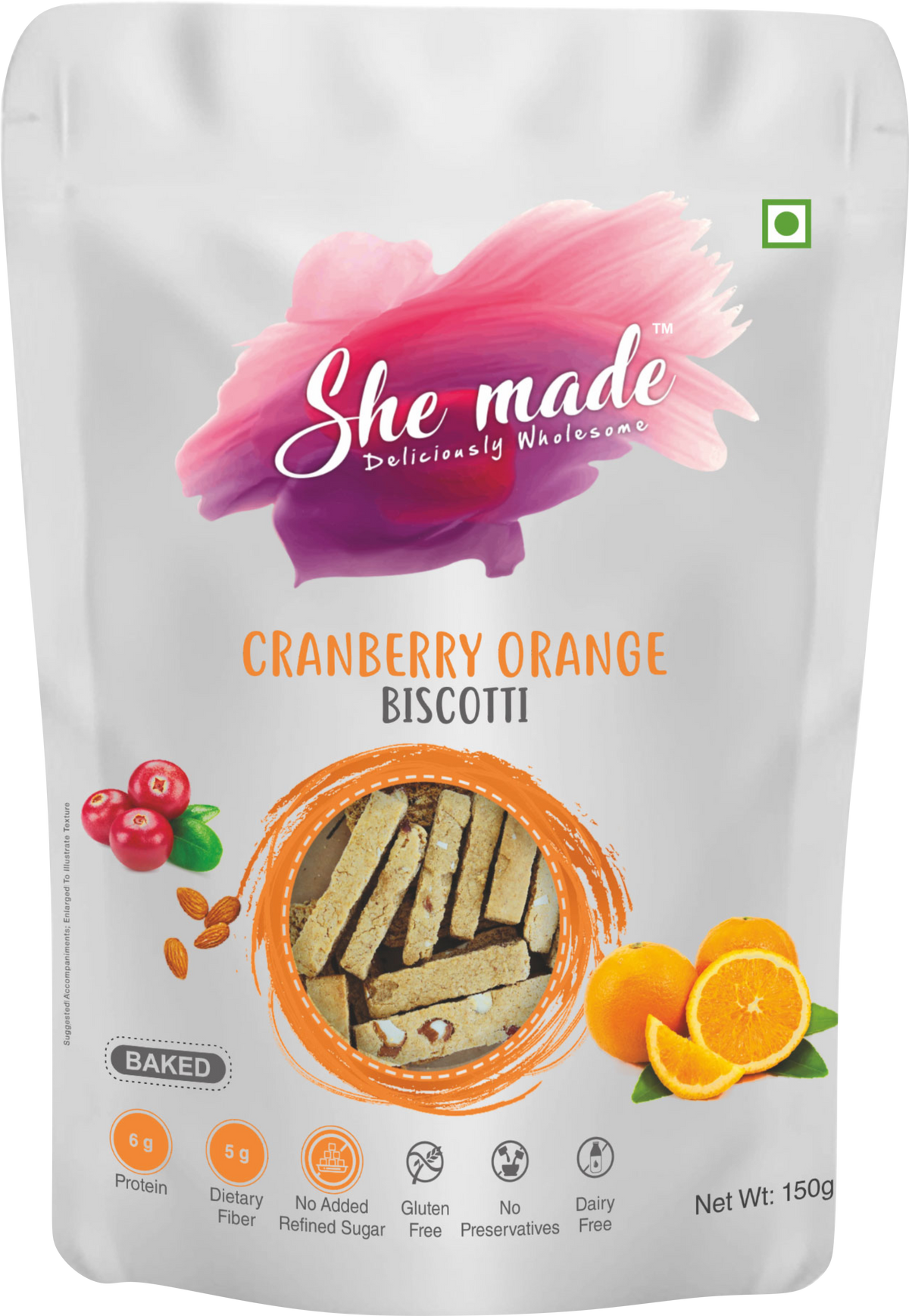 Biscotti - Cranberry 150 gms