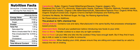 Dry fruits and Seeds Jaggery Cookies 150g