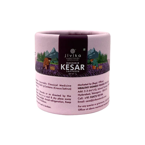 Jivika Naturals Kashmir Kesar Saffron | Grade A++ | Superfood | 1g | Pack of 1