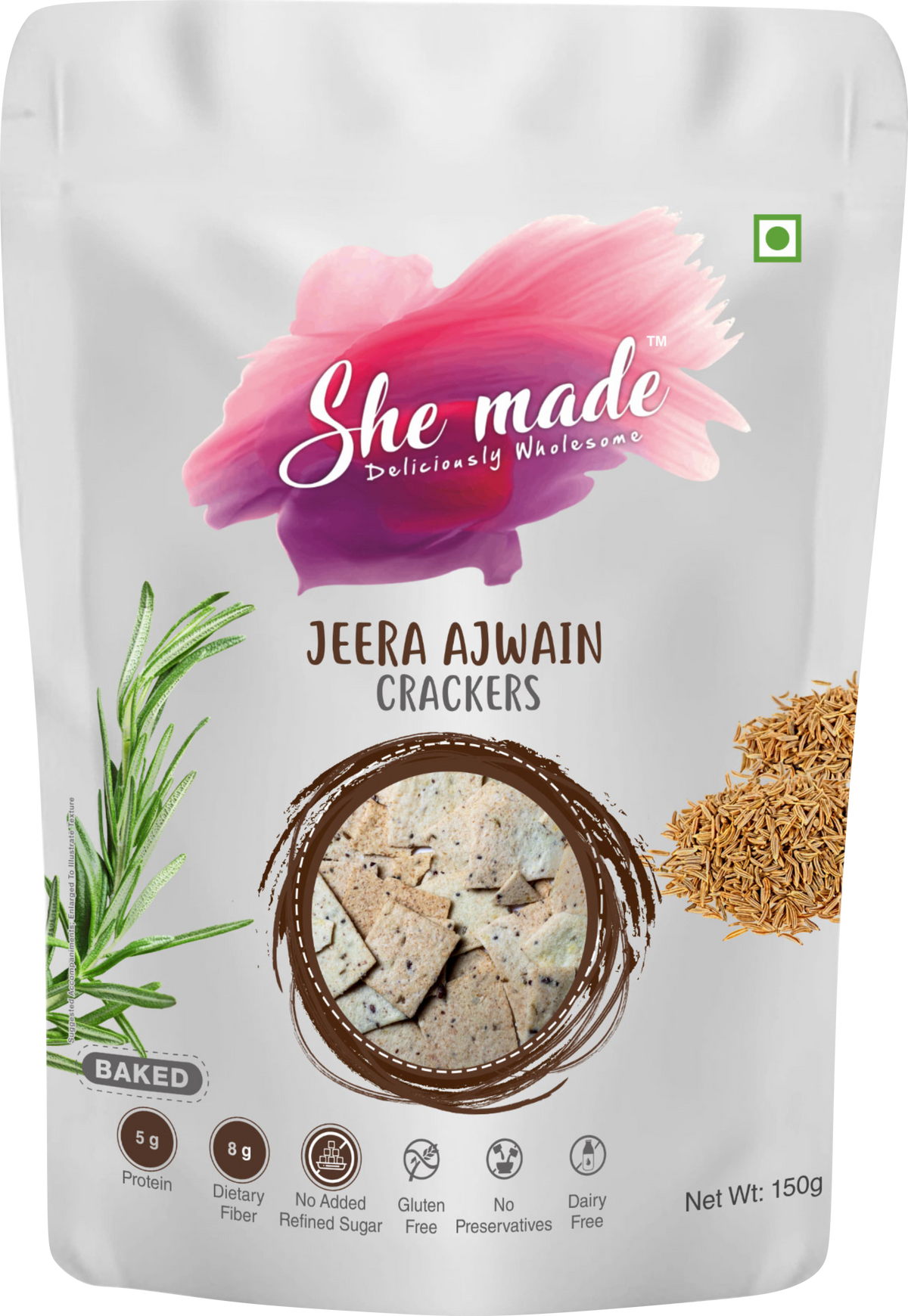 Crackers - Jeera & Ajwain 150 gms