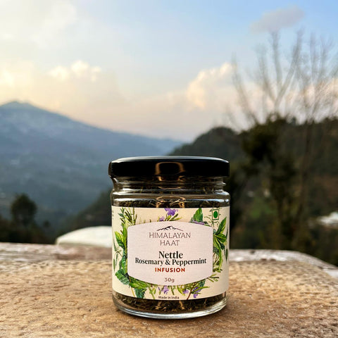 Stinging Nettle, Rosemary, Peppermint Infusion