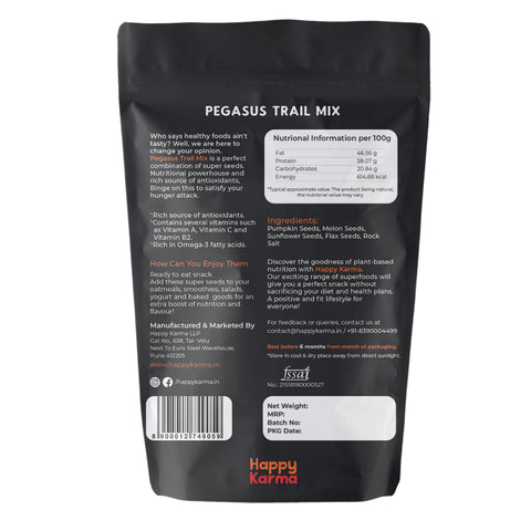 Happy Karma Pegasus Trail Mix 100g*2 | Healthy Munching | Nutritional Power house |