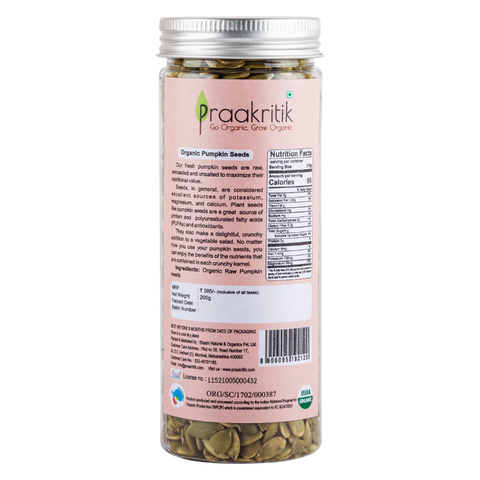 Praakritik Organic Raw Pumpkin Seeds