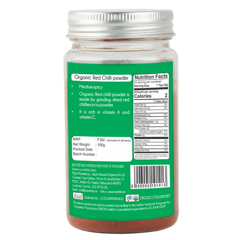 Praakritik Organic Red Chilli