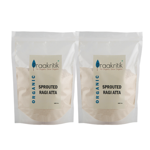 Praakritik Organic Sprouted Ragi Atta