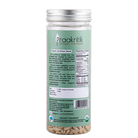 Praakritik Organic Raw Sunflower Seeds