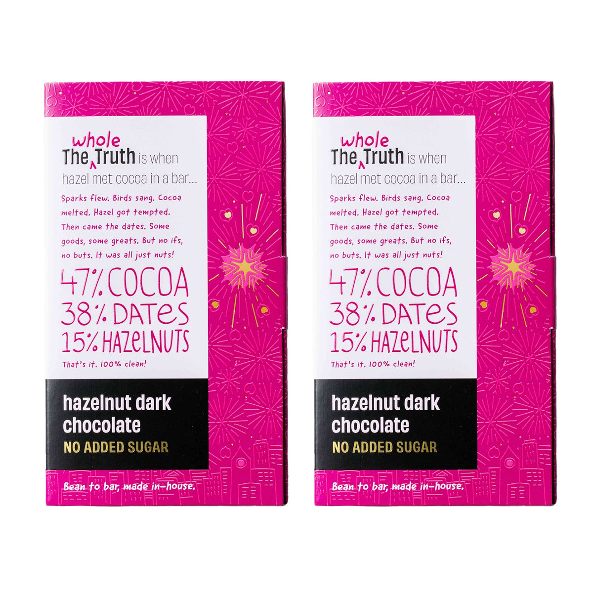 The Whole Truth 55% Plain Dark with Hazelnuts 80 gms