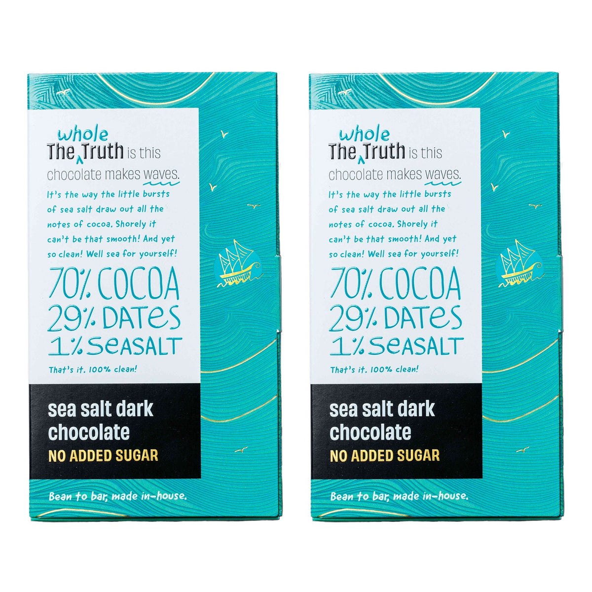 The Whole Truth 70% Dark with Seasalt 80gms