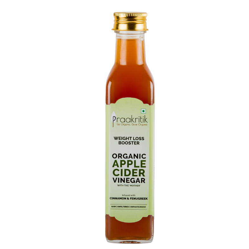 Praakritik Organic Apple Cider Vinegar with Fenugreek & Cinnamon