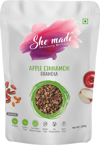 Granola - Apple, Cinnamon 250 gms