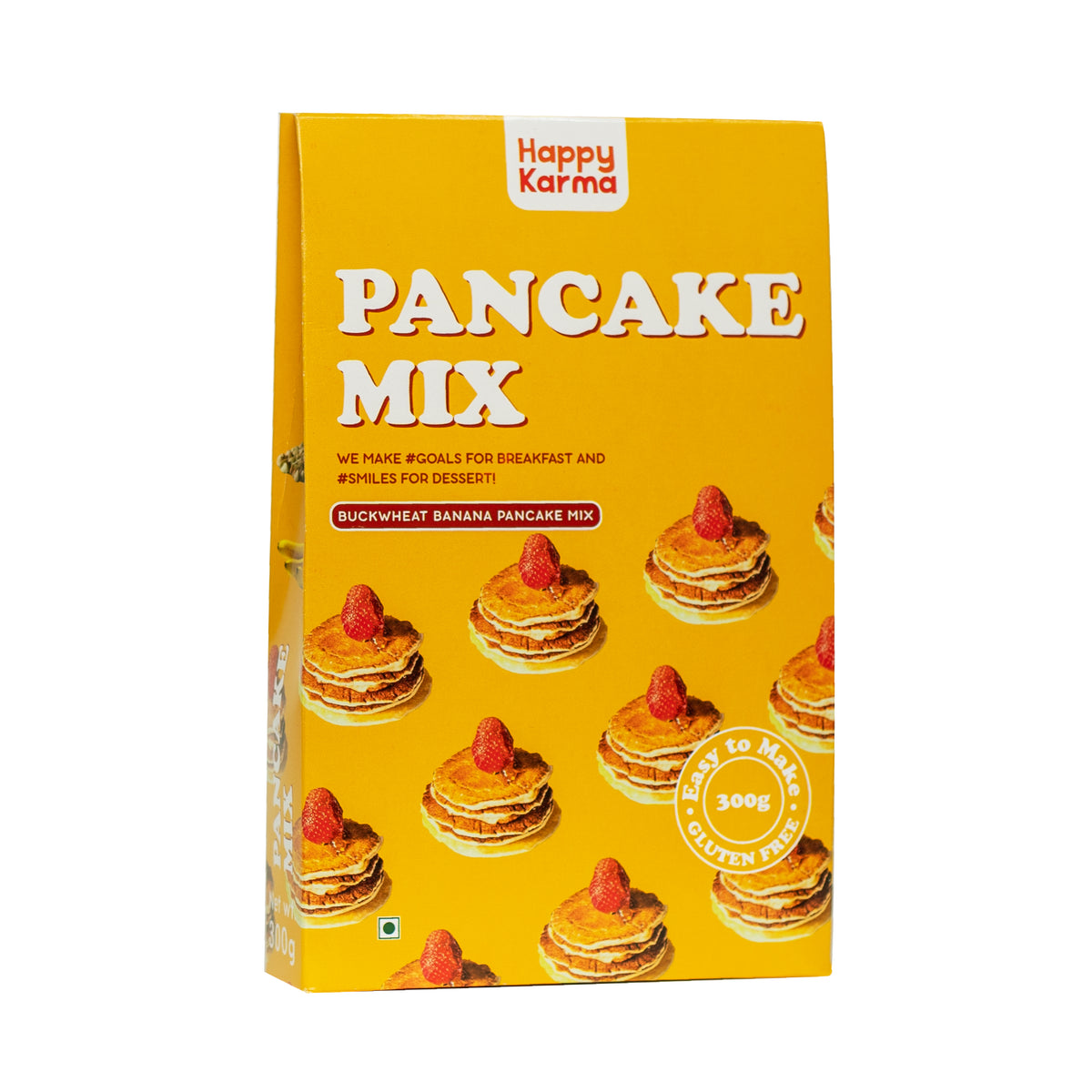 Happy Karma Pancake Mix | 300g | Buckwheat Banana Pancake Mix |Easy to make | Gluten free