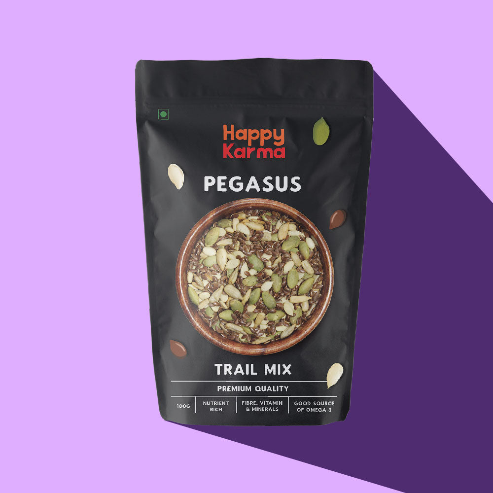 Happy Karma Pegasus Trail Mix 100g*2 | Healthy Munching | Nutritional Power house |