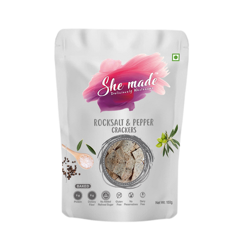 Crackers - Rock Salt & Pepper 150 gms